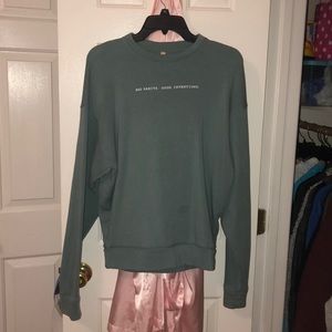 Teal Oversized Sweatshirt